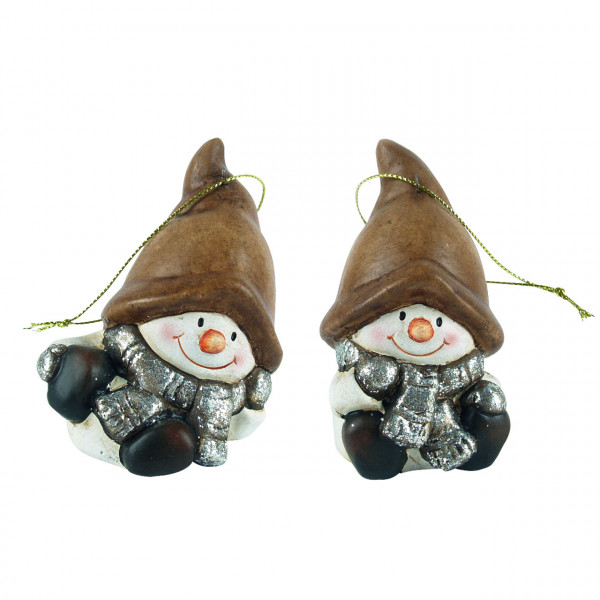 Anhänger Schneemänner, 2 Stück