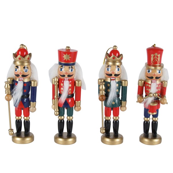 Nussknacker mit Aufhänger, 2-fach, bunt