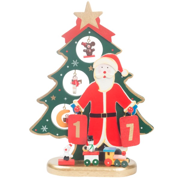 Deko-Christbaum Santa Claus Holz