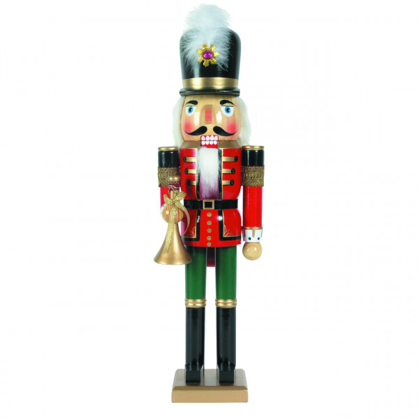 Nussknacker Bergmann XL 50cm, rot-grün