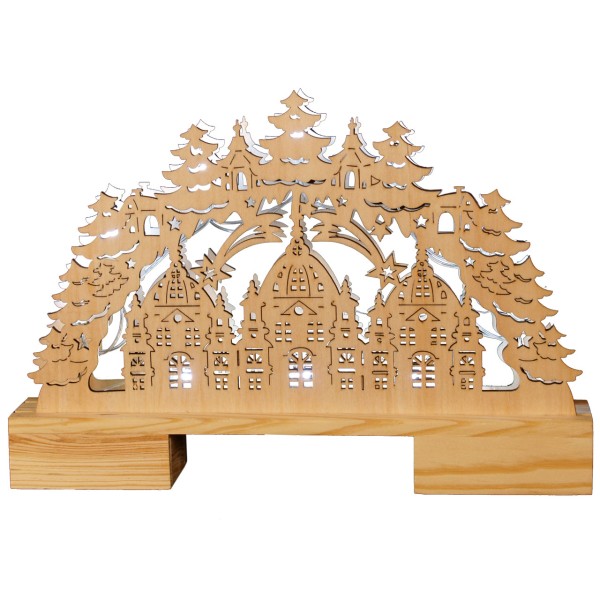 Schwibbogen doppelt, Kathedrale, LED