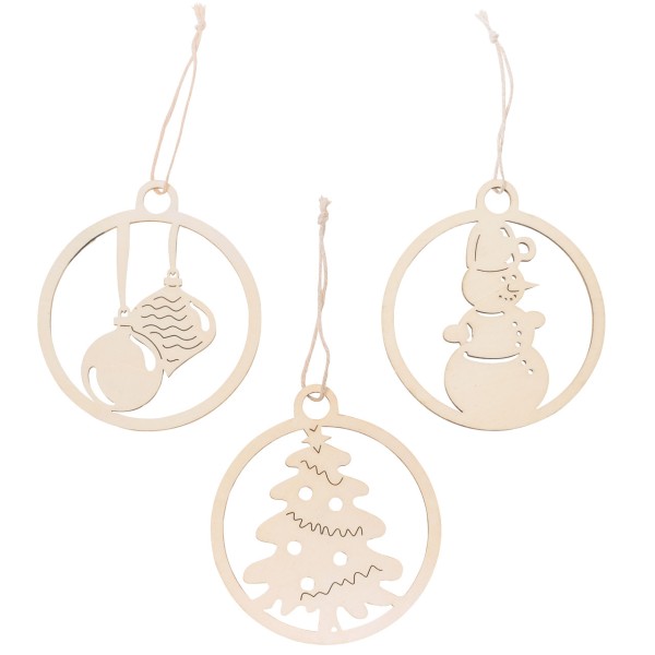 Anhänger ORNAMENTE, 3 Stück/Set