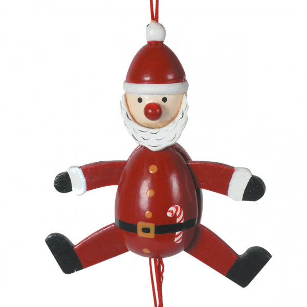 Hampelmann Santa Claus Holz, 3er Set
