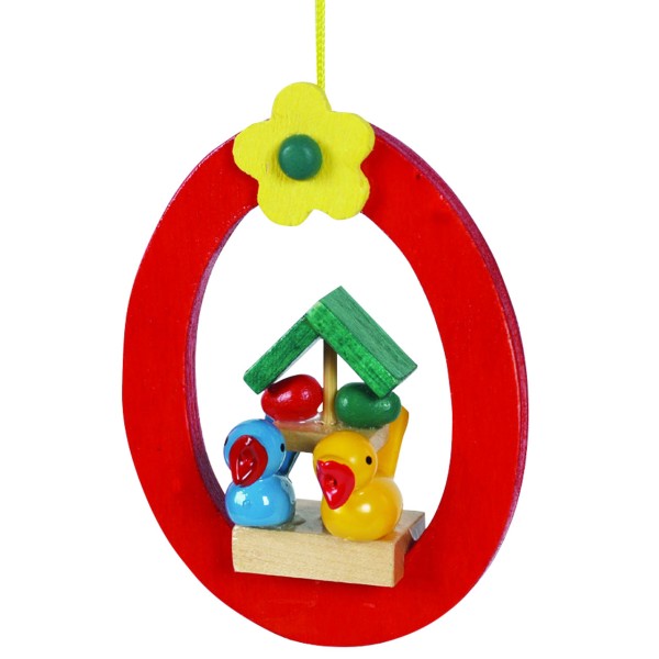 Anhänger, Eiring mit Vogelpaar