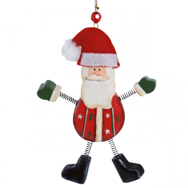 Anhänger Weihnachtsmann, Holz