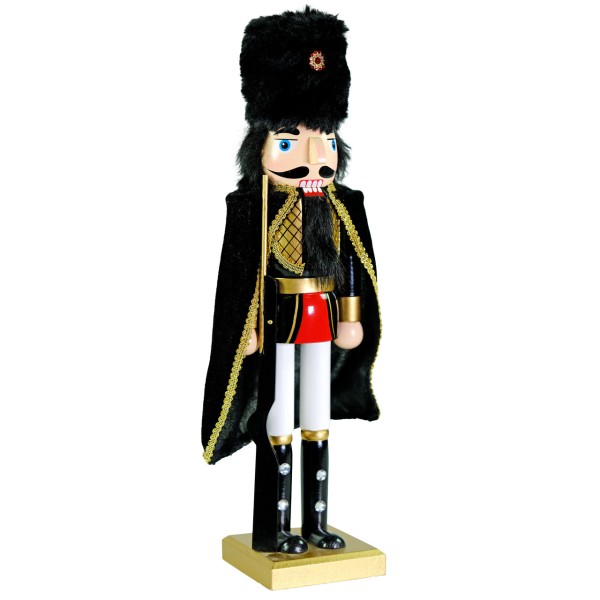 Nussknacker Soldat 38cm, schwarz