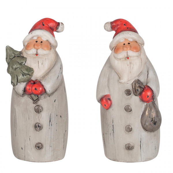 Deko-Figuren Weihnachtsmann 8cm, 2 Stück